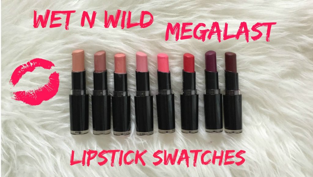 Wet n Wild Megalast Lipstick Swatches