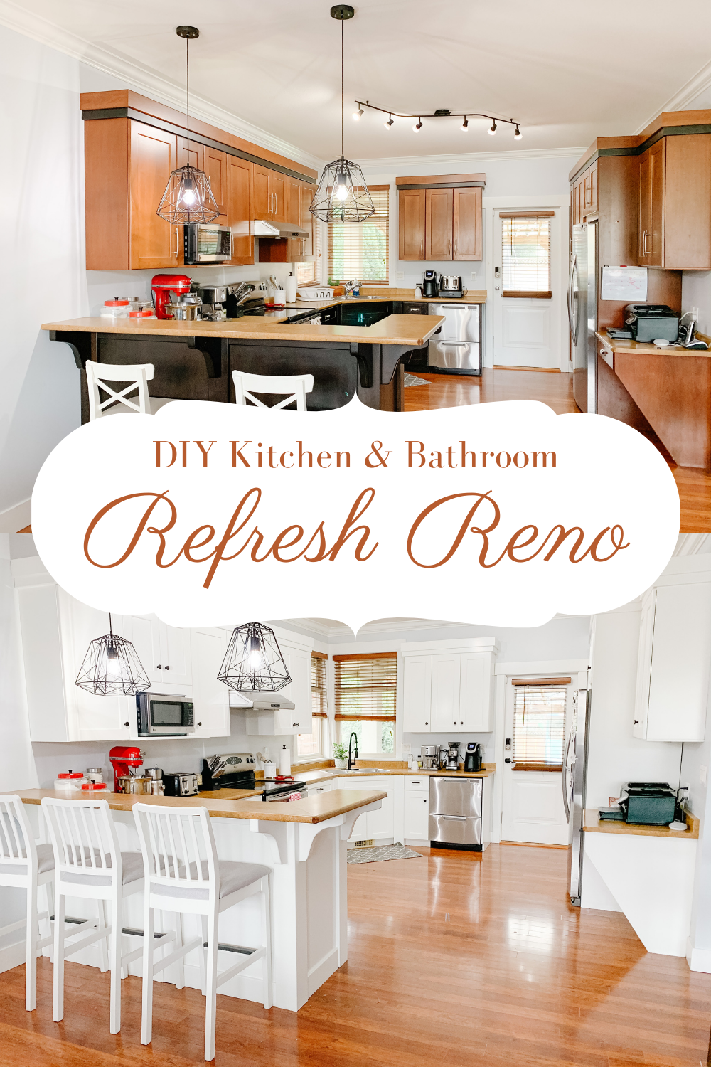DIY Kitchen and Bathroom Refresh Reno
